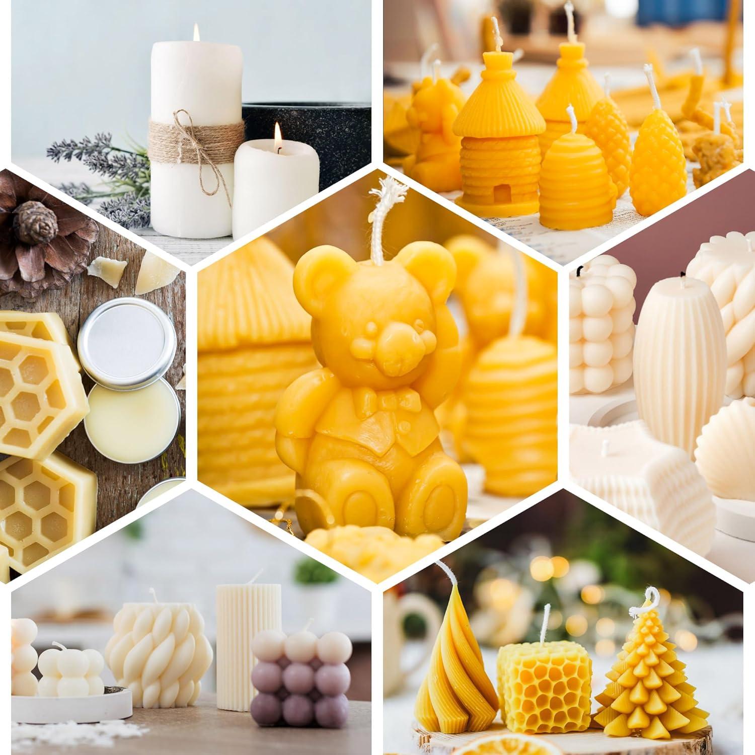 Pellets de Cera de Abeja Blanca FROKO 448g Orgánica DIY