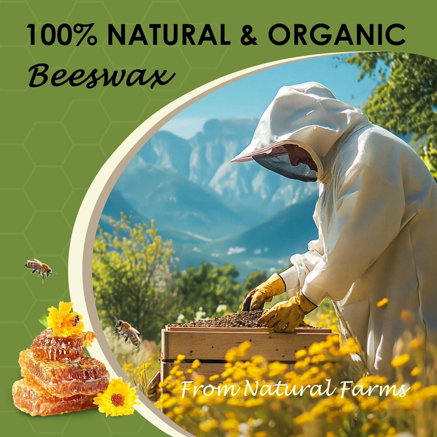 Pellets de Cera de Abeja Blanca VIPwax 447g Orgánica para Velas