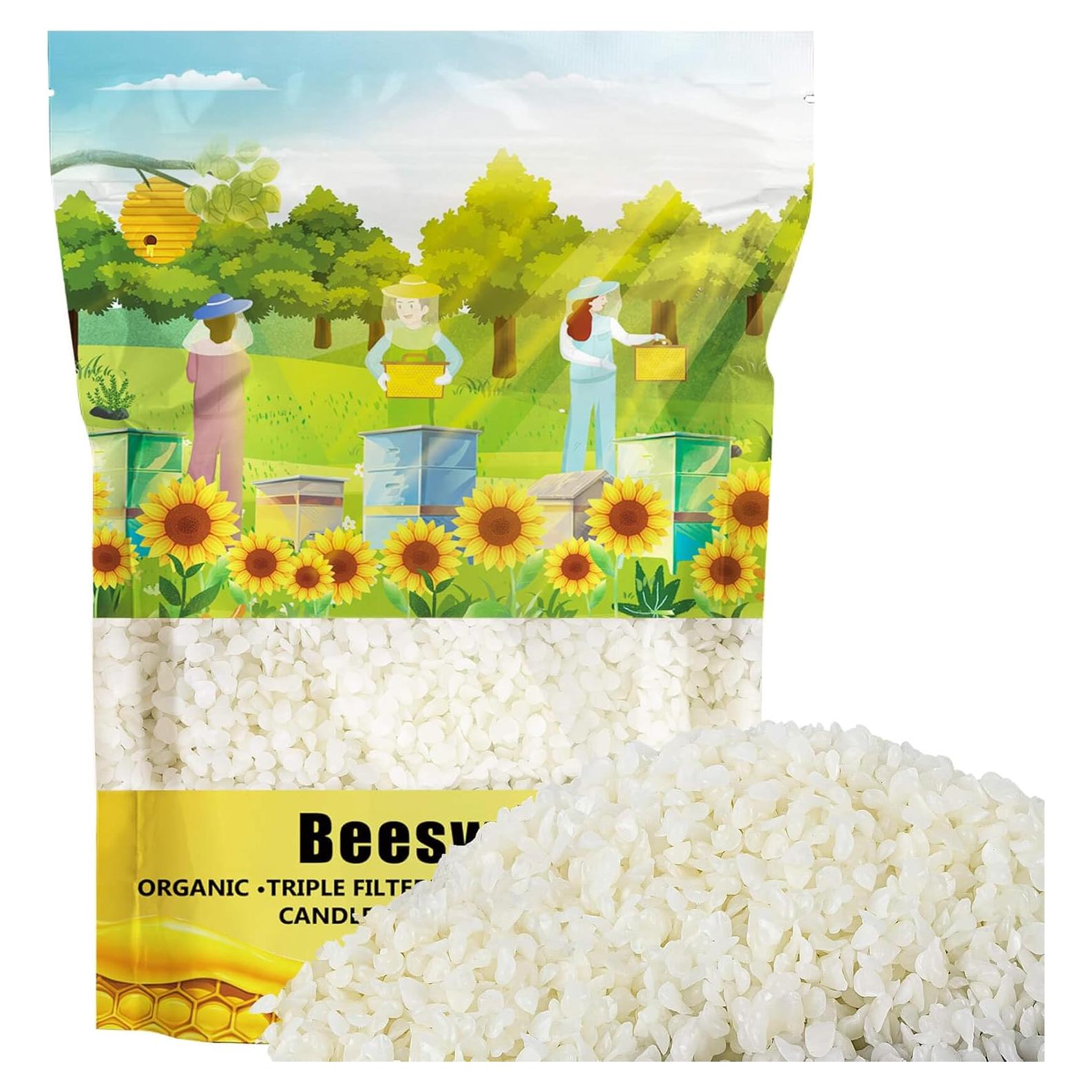 Pellets de Cera de Abeja Blanca Orgánica 428g WAX-Pe