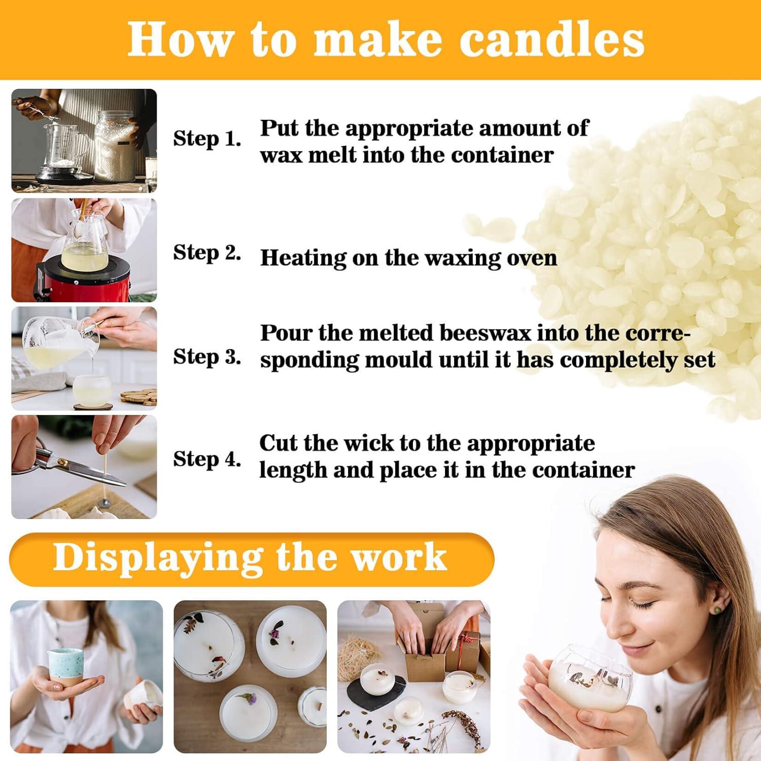 Pellets de Cera de Abeja Blanca Orgánica 428g WAX-Pe