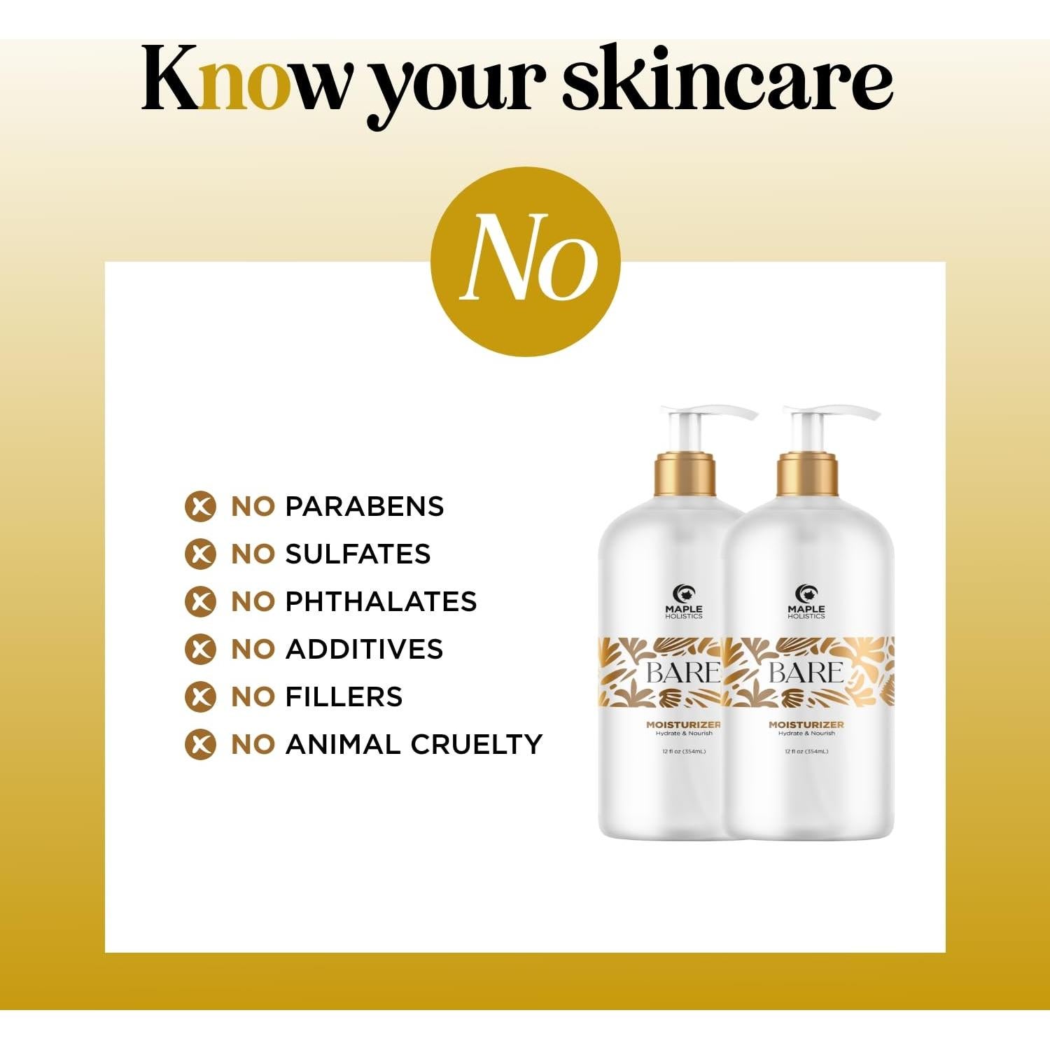 Loción Corporal Hidratante para Mujeres Maple Holistics 358g