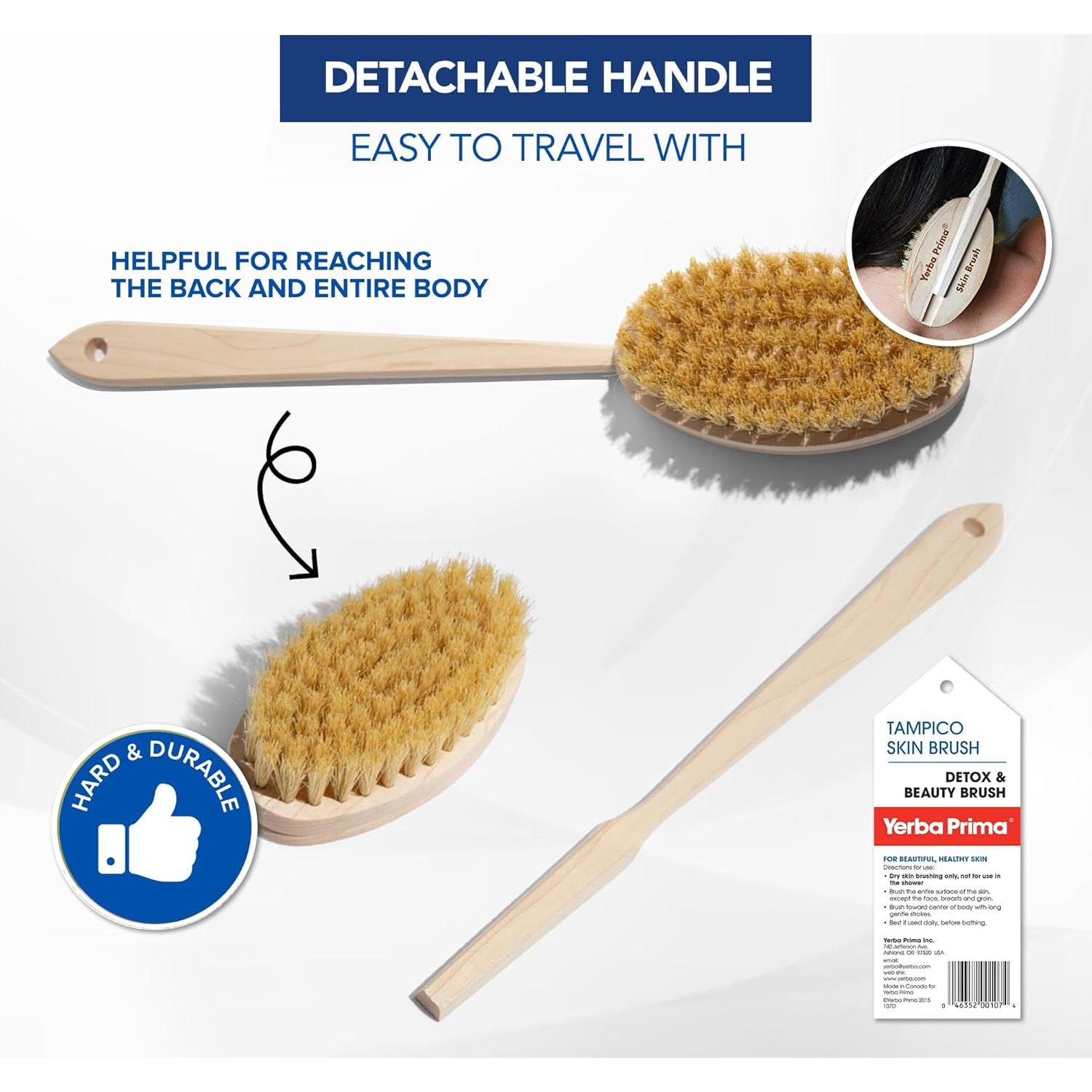 Cepillo de Piel Tampico Yerba Prima - Exfoliación y Circulación