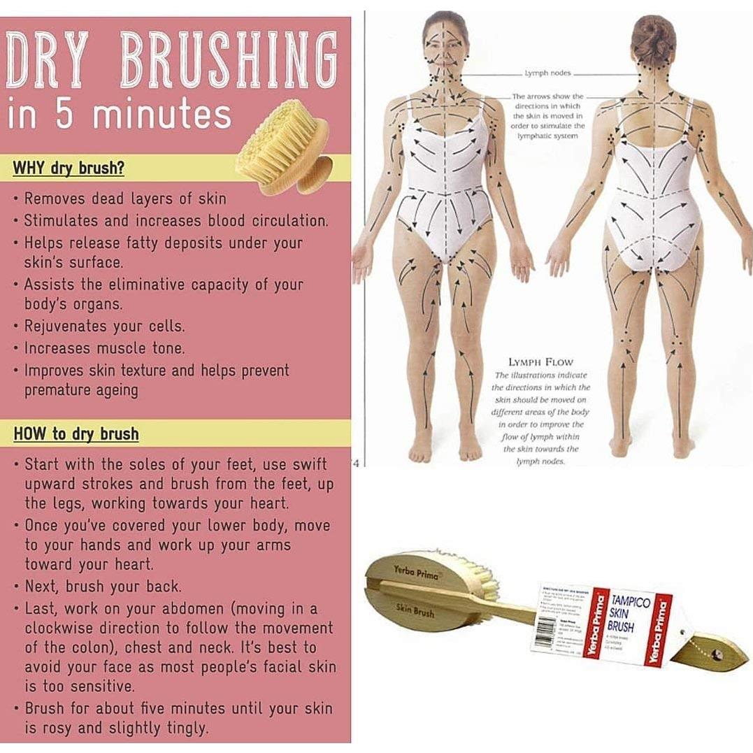 Cepillo de Piel Tampico Yerba Prima - Exfoliación y Circulación