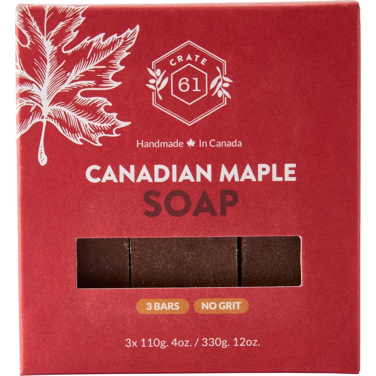 Jabón Natural Crate 61 Arce Canadiense 340g Hecho a Mano