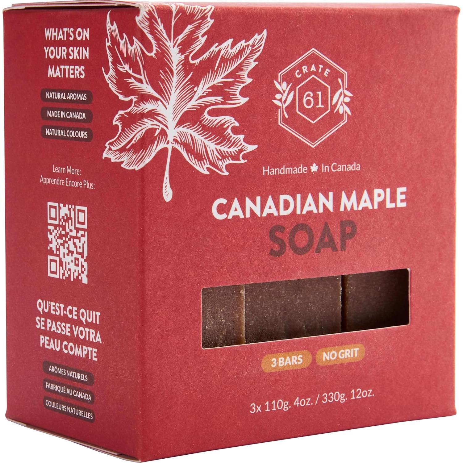 Jabón Natural Crate 61 Arce Canadiense 340g Hecho a Mano