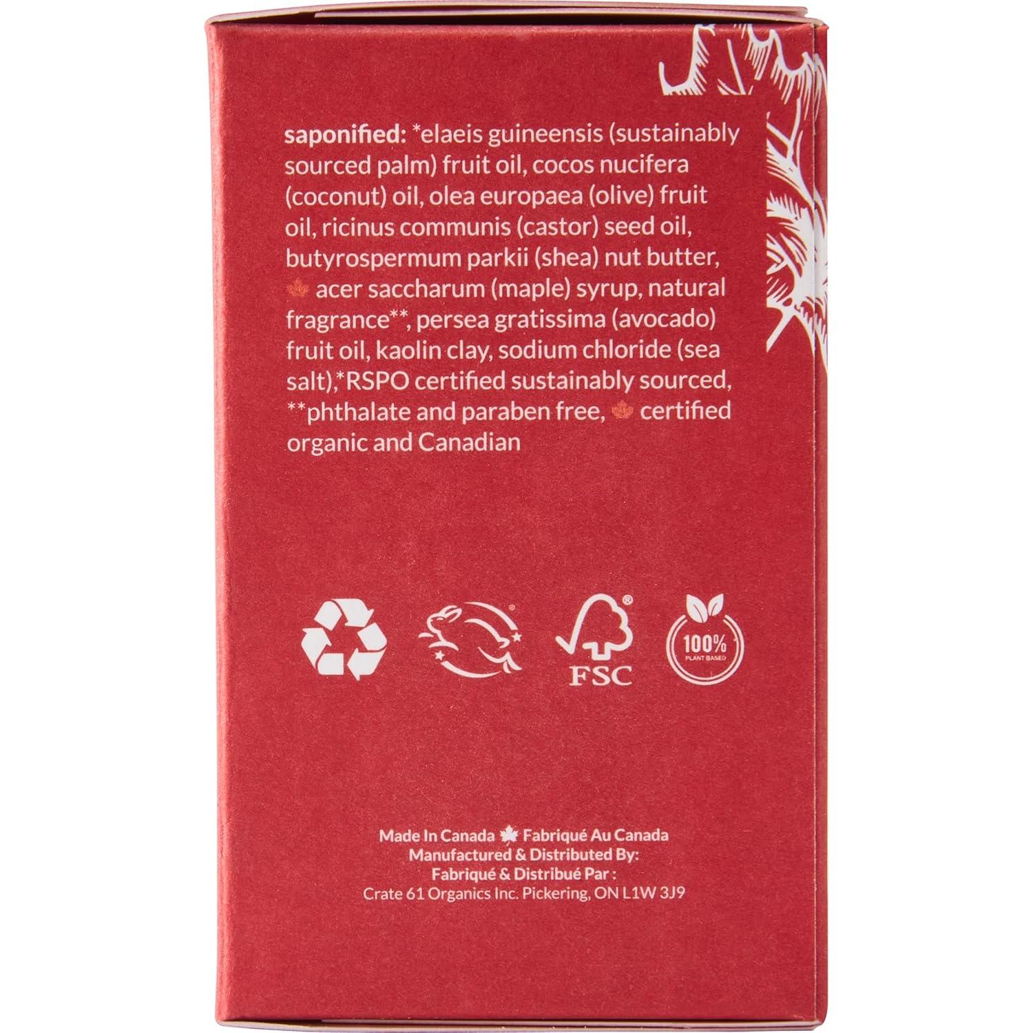 Jabón Natural Crate 61 Arce Canadiense 340g Hecho a Mano