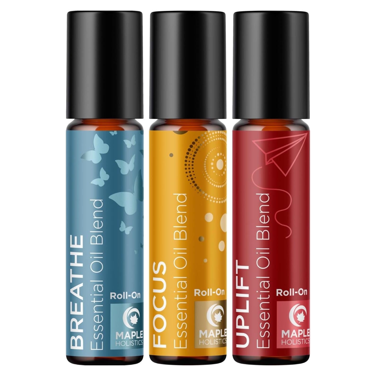 Set de Aceites Esenciales Roll-On Maple Holistics 3x9.8ml