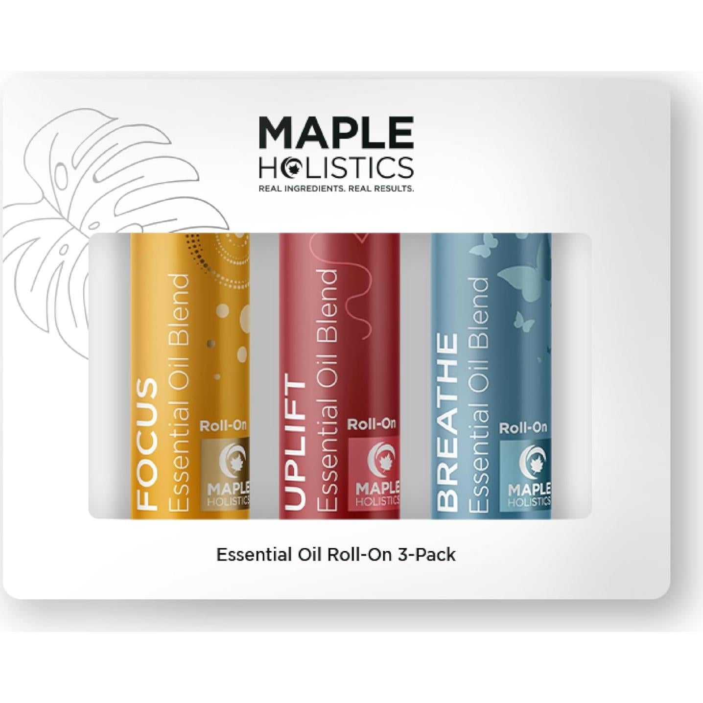 Set de Aceites Esenciales Roll-On Maple Holistics 3x9.8ml