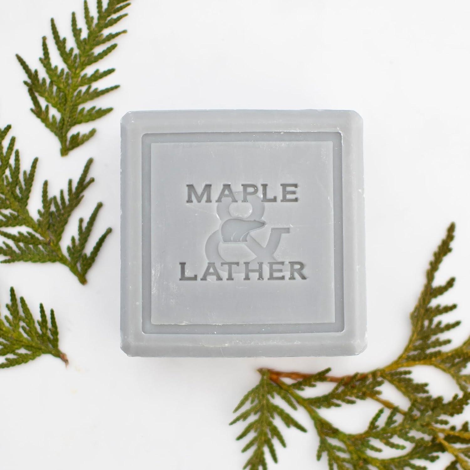 Jabón en Barra Maple & Lather Cedro Alpino 209g - Francés