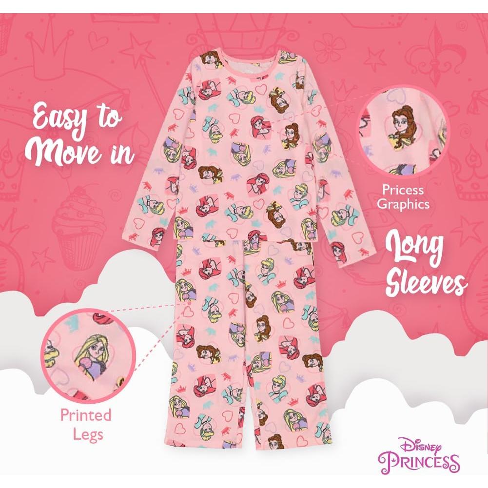Pijamas Disney Niñas 5 Piezas Suaves y Bonitos
