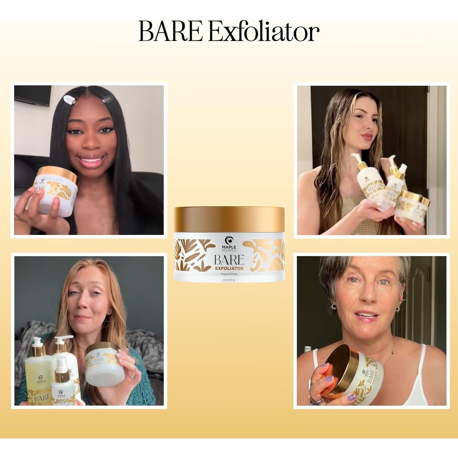 Exfoliante Pre Afeitado Maple Holistics 289g - Vello Encarnado