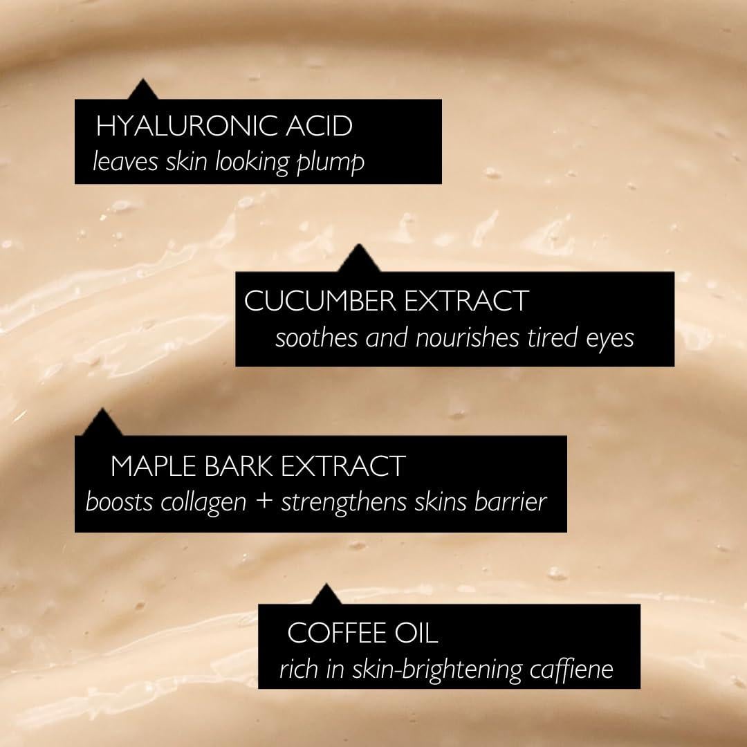 Crema para Ojos UpCircle 14.79ml con Café y Ácido Hialurónico