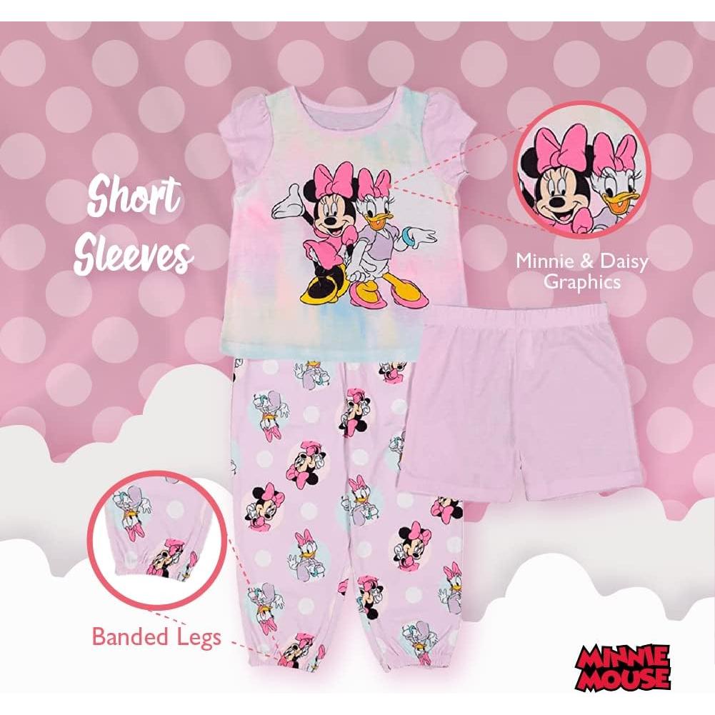 Pijamas Disney Niñas 5 Piezas Minnie Mouse Suaves