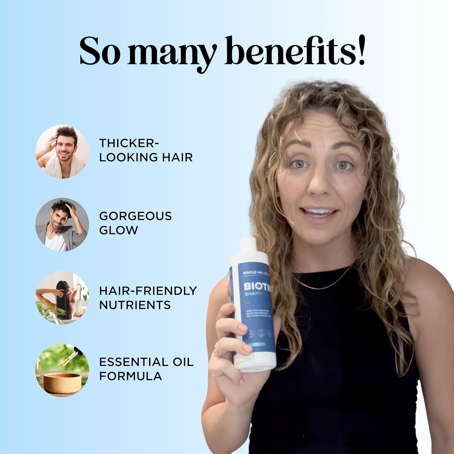 Champú Vegano Maple Holistics Biotina 236.6 ml - Voluminizador