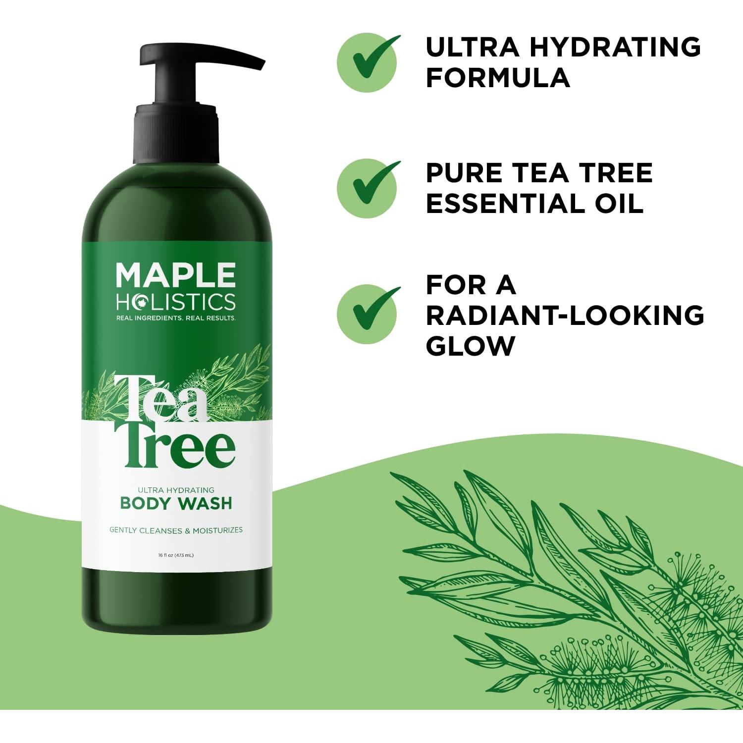 Set de Cuidado Personal Maple Holistics - Champú y Jabón de Árbol de Té