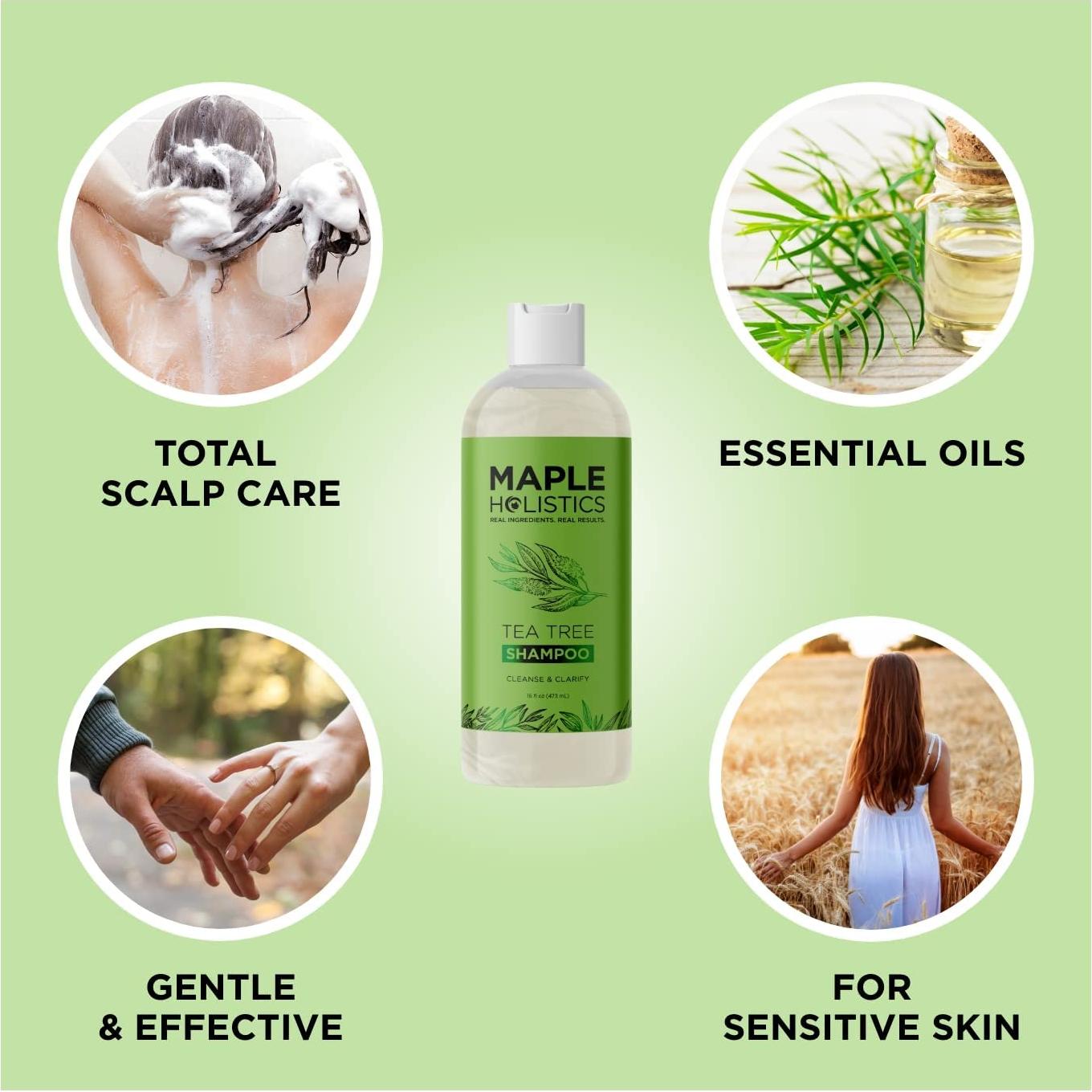 Set de Cuidado Personal Maple Holistics - Champú y Jabón de Árbol de Té