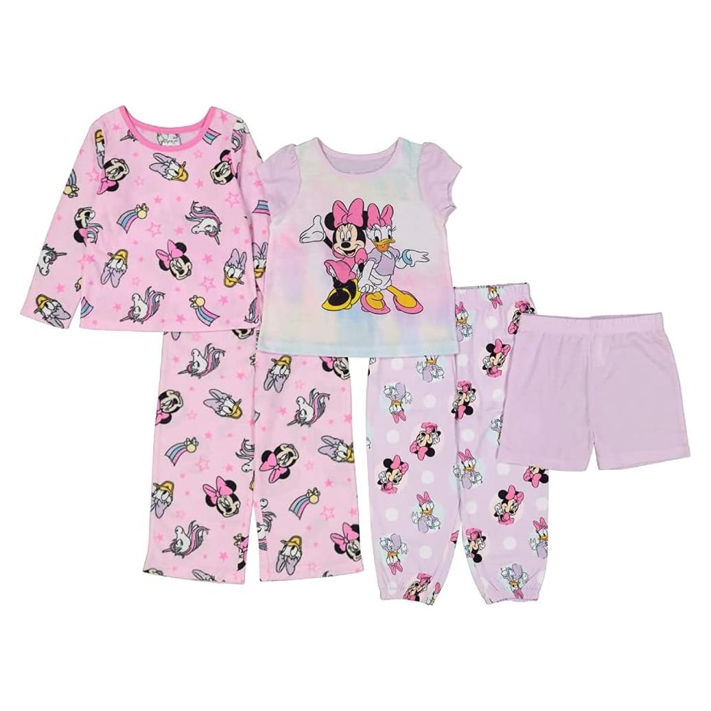 Pijamas Disney para Niñas 5 Piezas | Minnie Mouse | Suaves