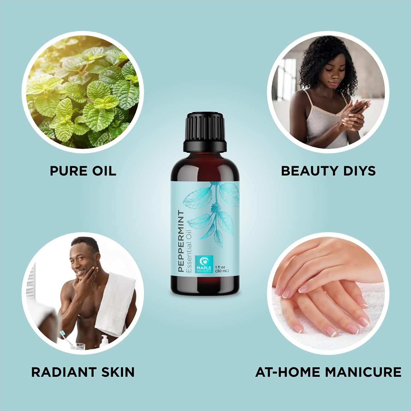 Set de Aceites Capilares Maple Holistics - Menta y Árbol de Té 30ml