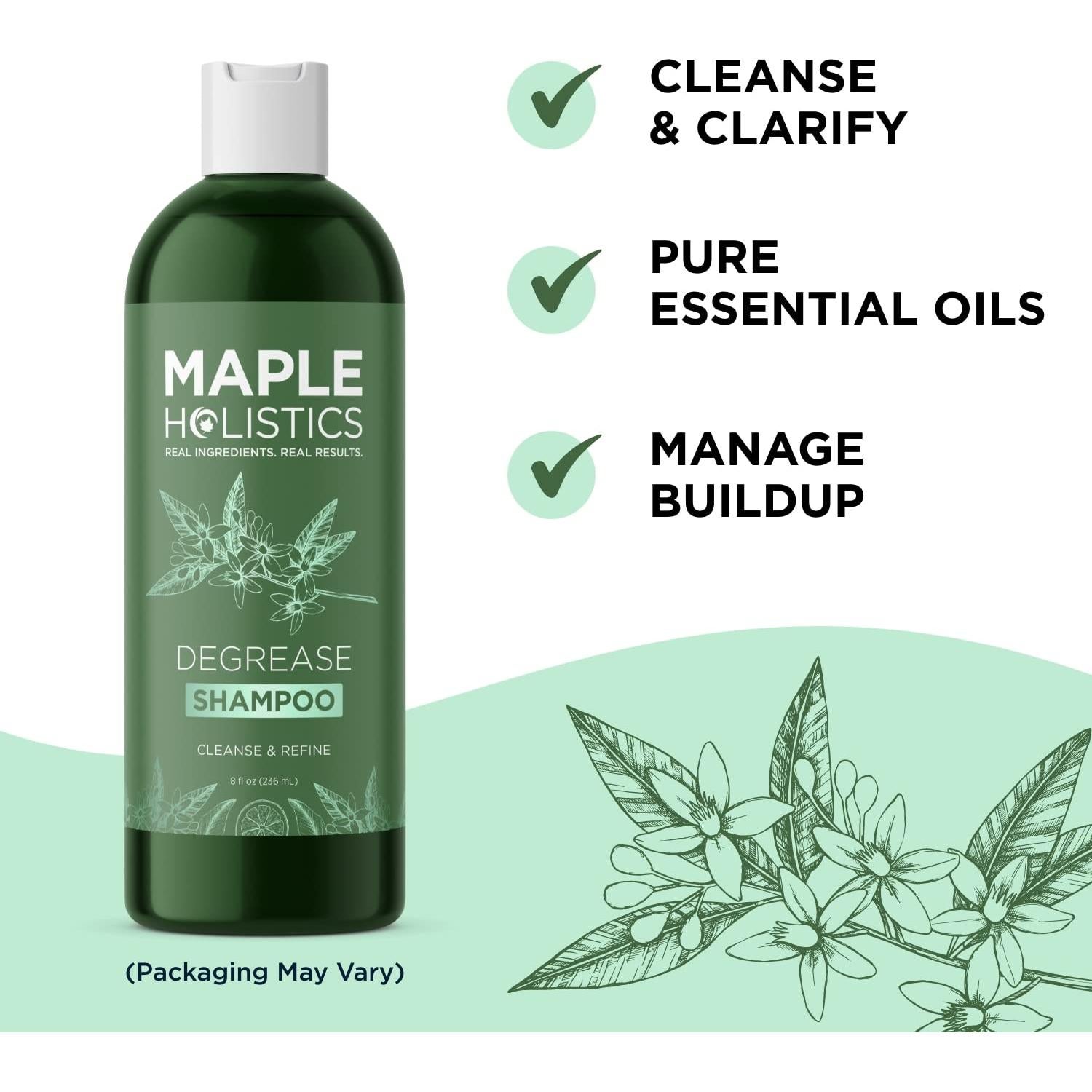 Juego de Gel de Ducha y Champú Maple Holistics - Hidratante y Aclarador