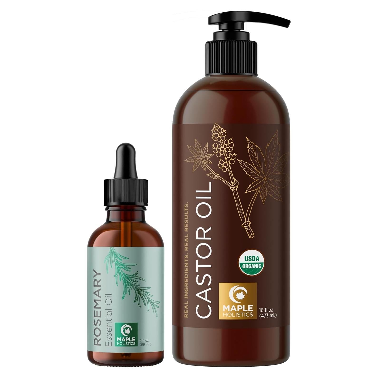 Aceite Capilar Orgánico Maple Holistics - Romero y Ricino 100ml