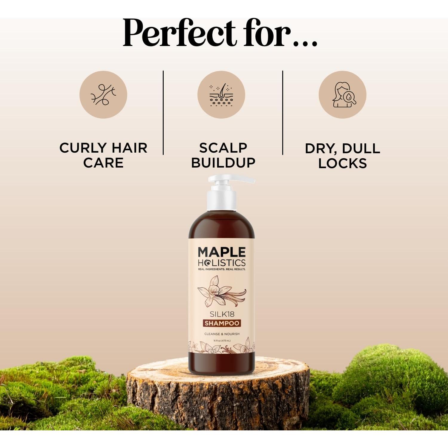 Champú Hidratante Maple Holistics 473ml Sin Sulfatos Vainilla