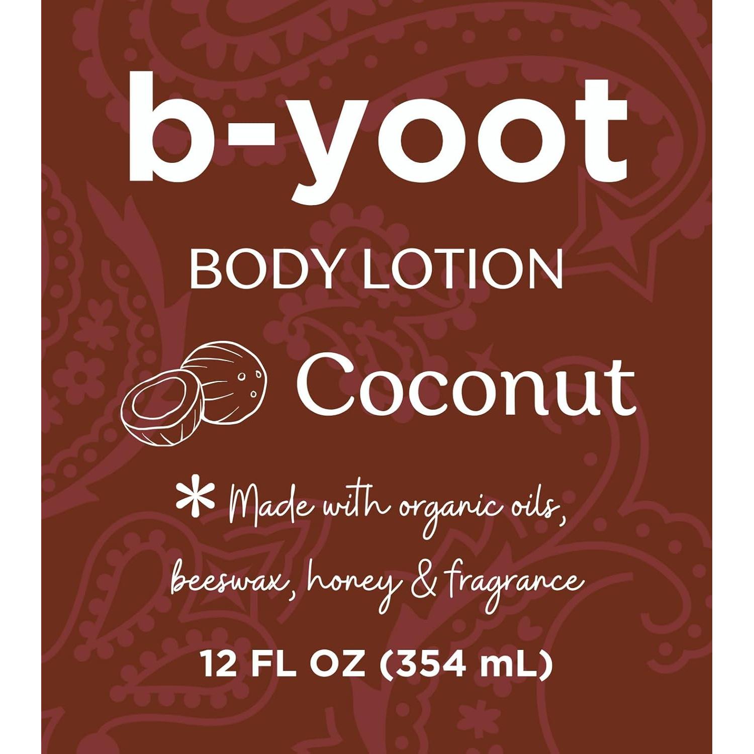 Loción Corporal Orgánica b-yoot Coco 354.88 ml Hidratante