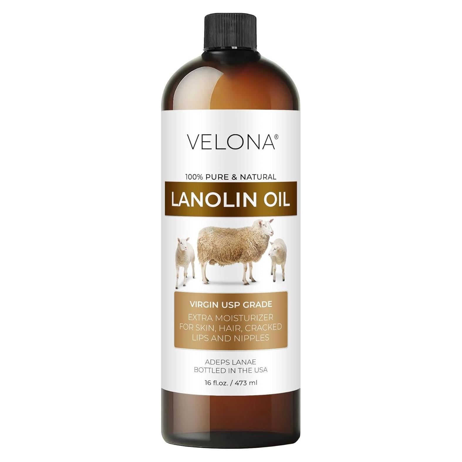 Aceite de Lanolina Velona 473 ml 100% Puro y Natural