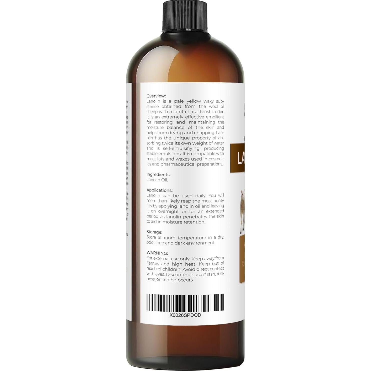 Aceite de Lanolina Velona 473 ml 100% Puro y Natural