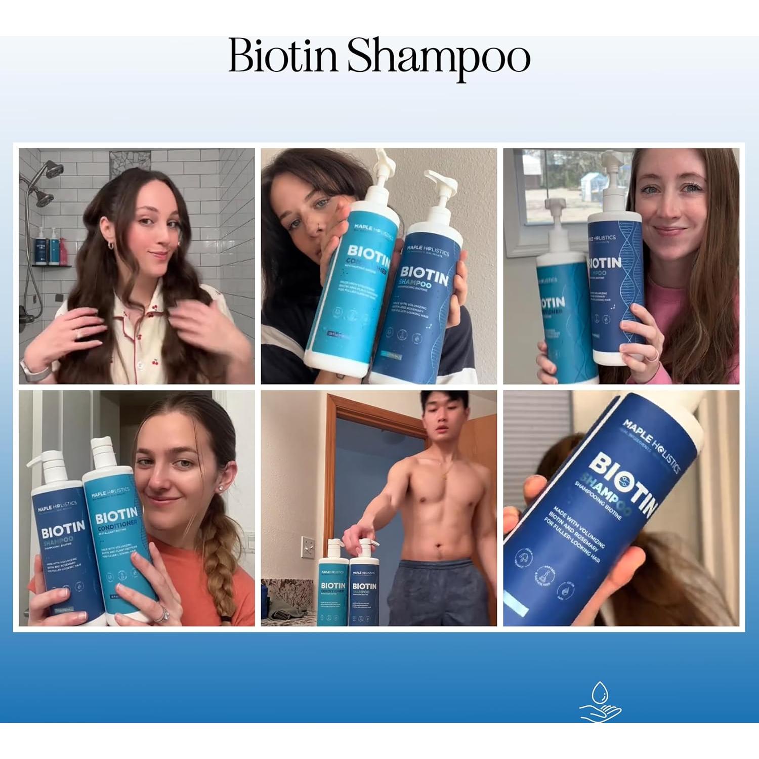 Conjunto de Champú y Acondicionador Biotina Honeydew 739 ml