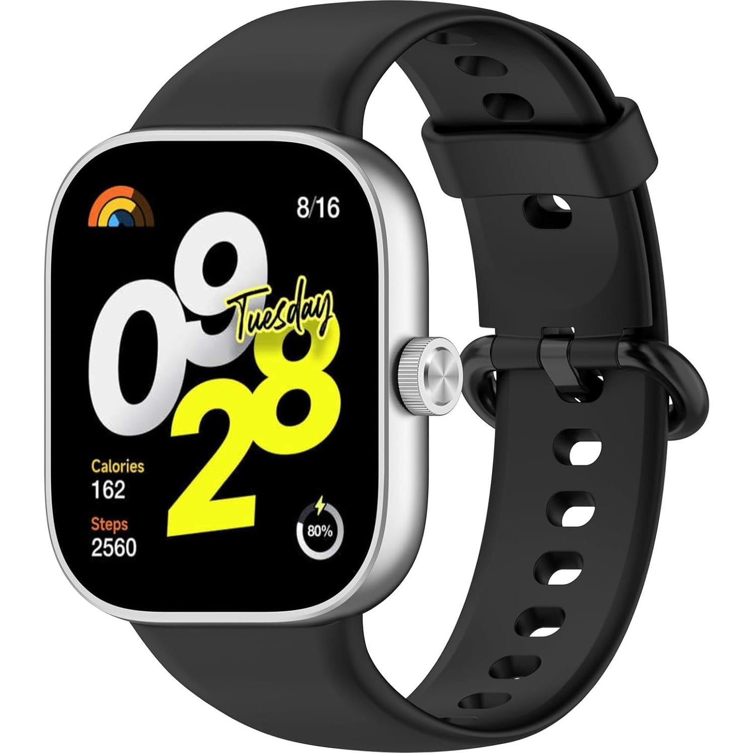 Correa de Silicona Disscool para Redmi Watch 4 22mm Negro