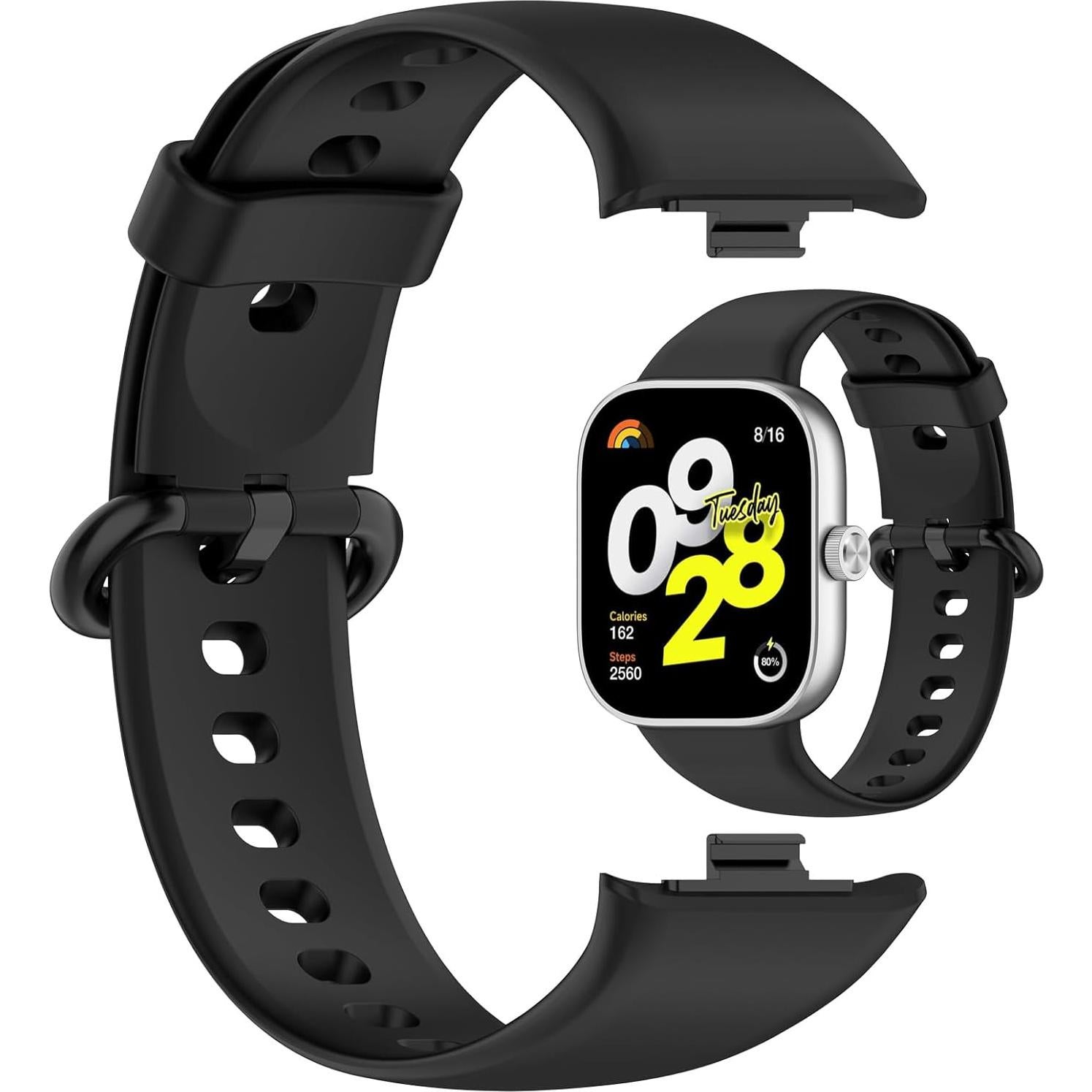 Correa de Silicona Disscool para Redmi Watch 4 22mm Negro