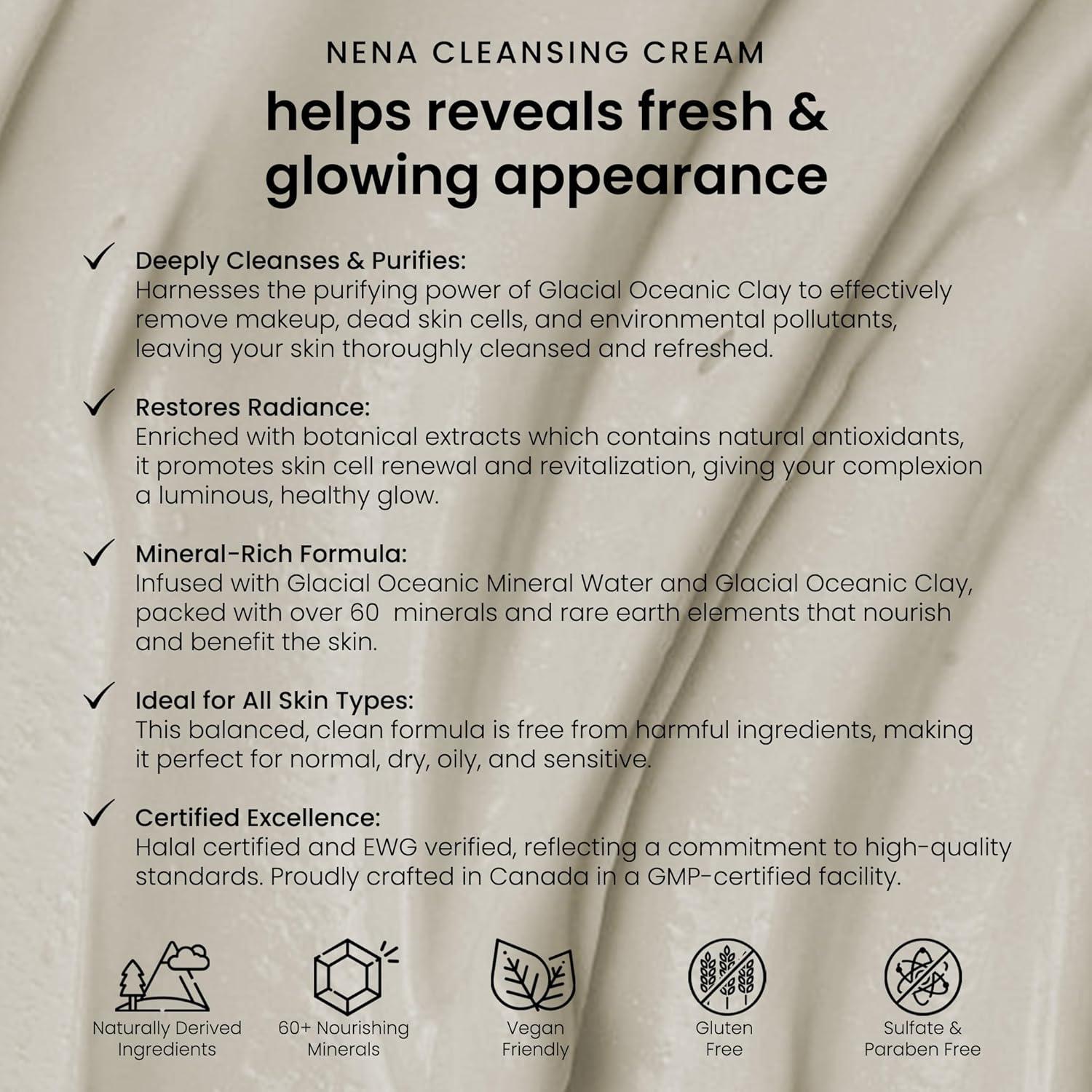 Limpiador Facial Natural NENA 99.22 g - Exfoliante Suave