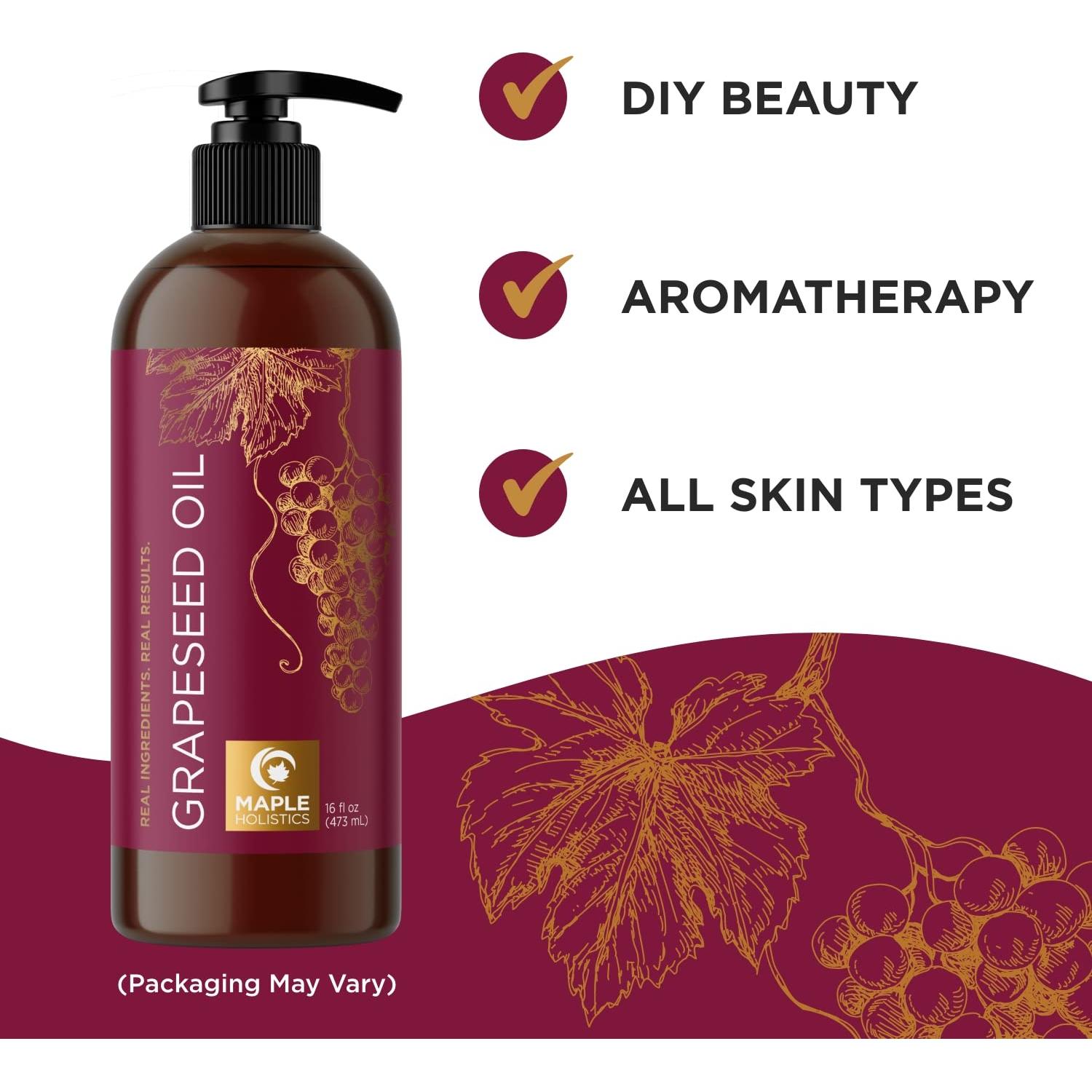 Aceite de Semilla de Uva y Jojoba Maple Holistics 100ml - Hidratante para Cabello y Piel