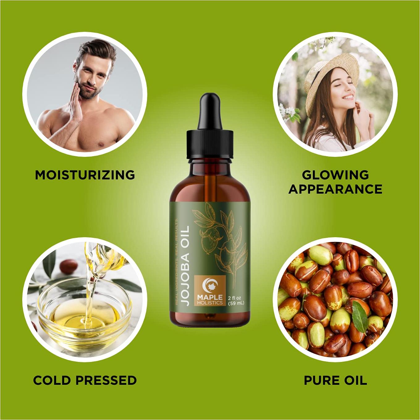 Aceite de Semilla de Uva y Jojoba Maple Holistics 100ml - Hidratante para Cabello y Piel