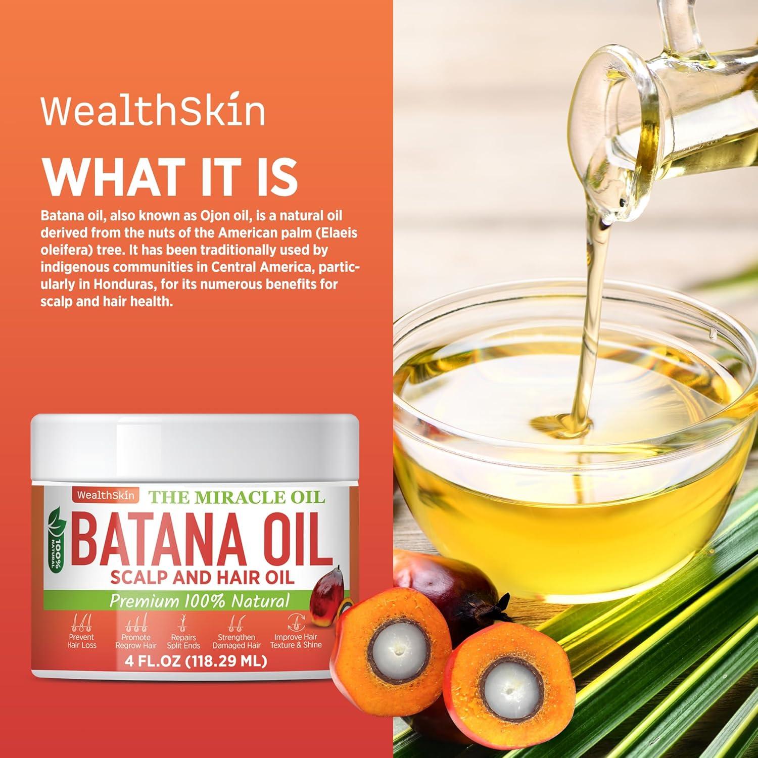Aceite de Batana Wealthskin 118ml - Crecimiento y Reparación Cabello