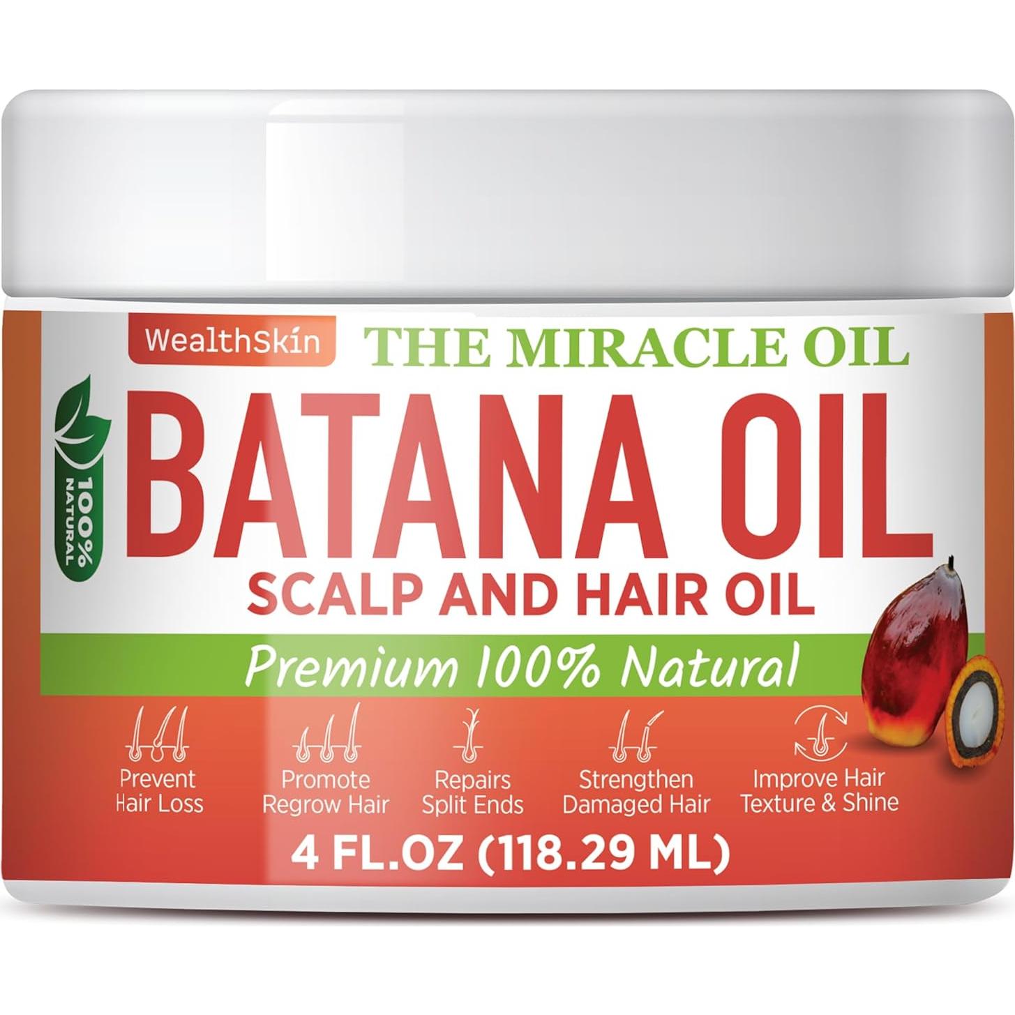 Aceite de Batana Wealthskin 118ml - Crecimiento y Reparación Cabello