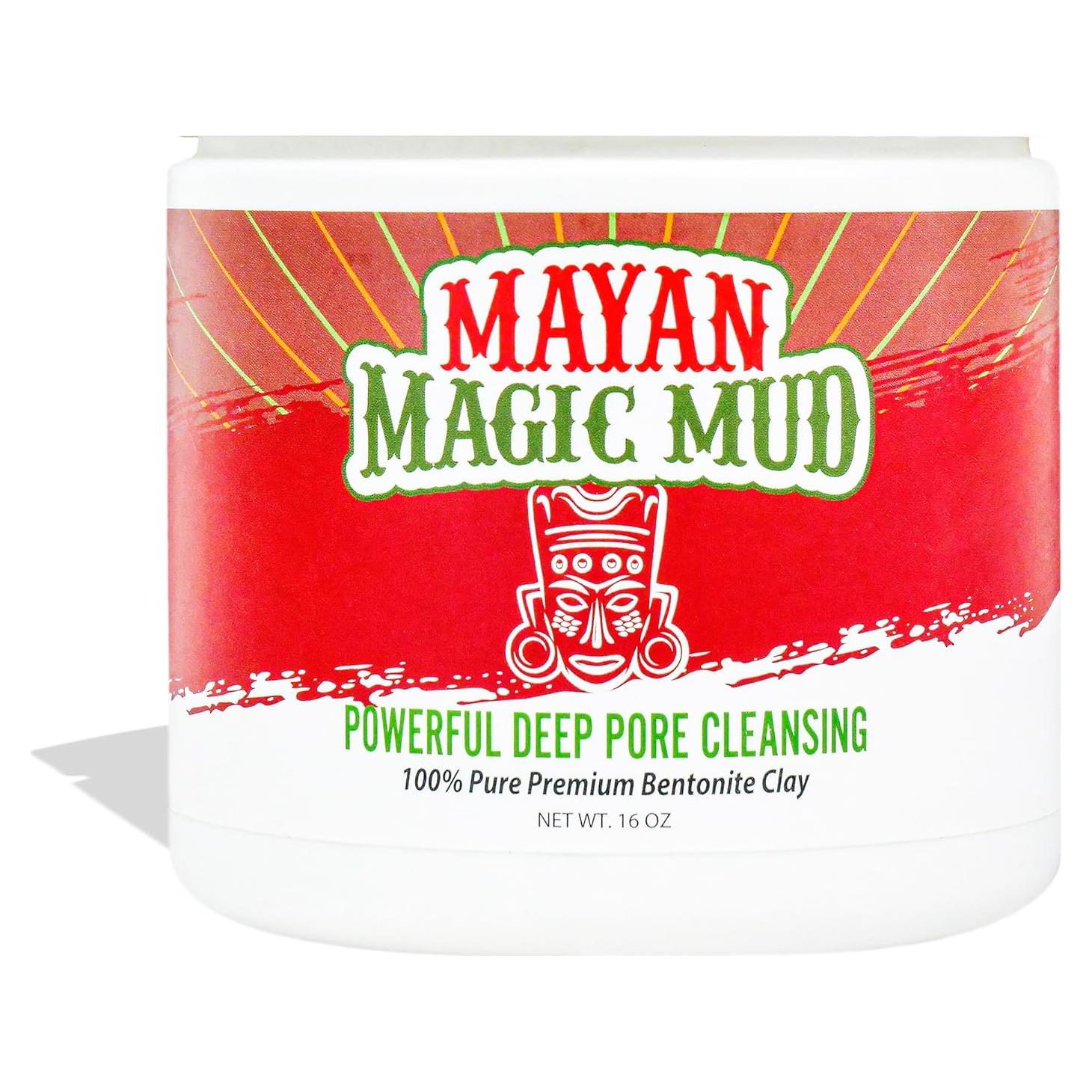 Barro Mágico Maya Arcilla Bentonita 453.6 g - Mascarilla Facial Natural