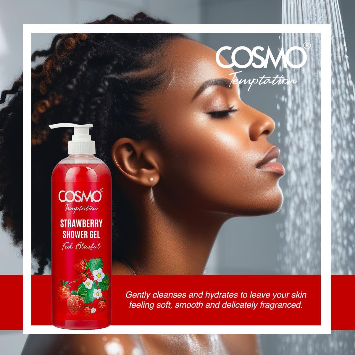 Gel de Ducha de Fresa Cosmo Skin Care 1000ml Hidratante