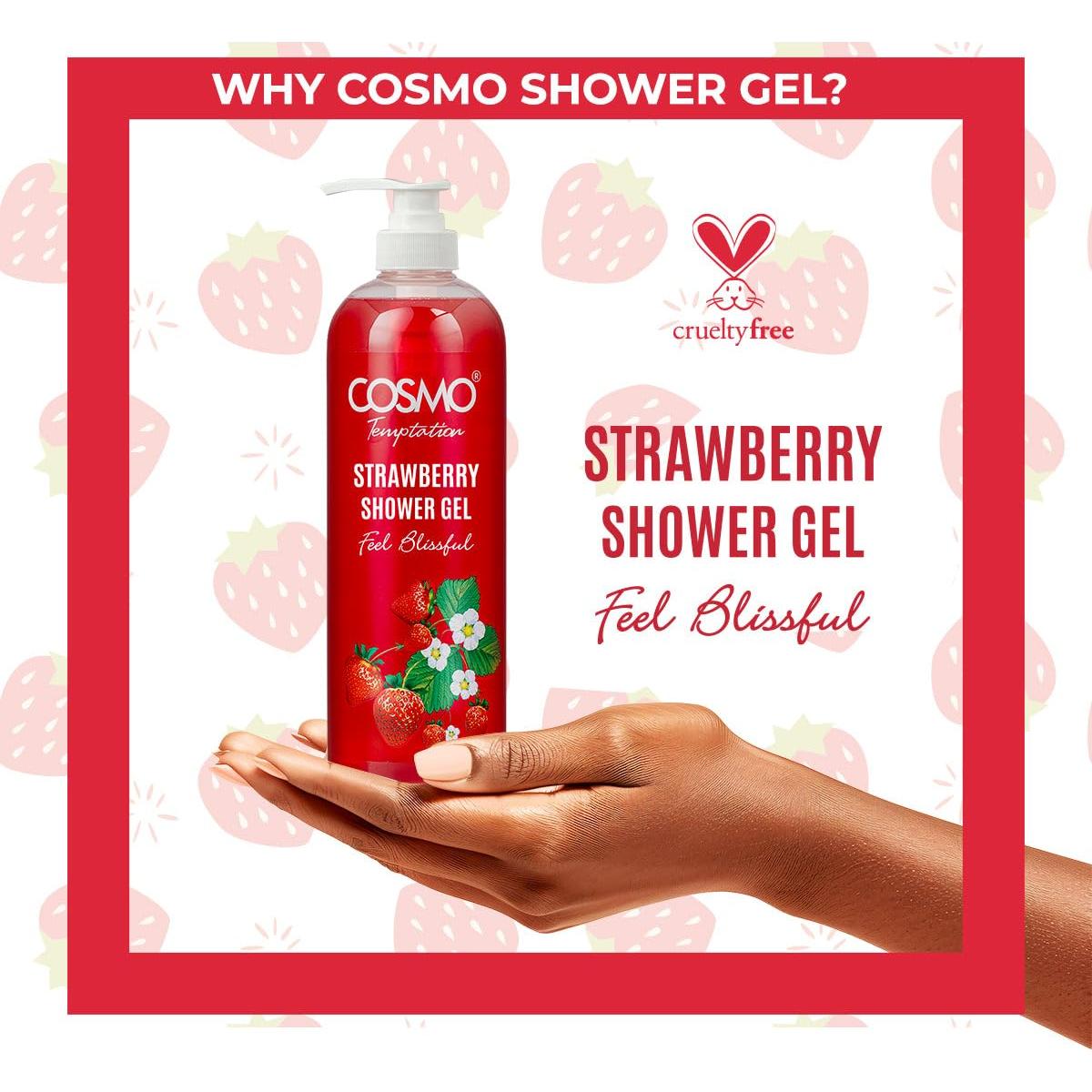Gel de Ducha de Fresa Cosmo Skin Care 1000ml Hidratante