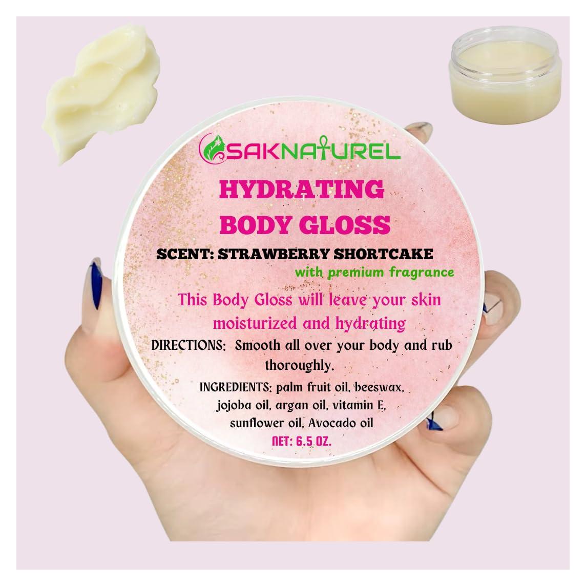 Brillo Corporal Hidratante SakNaturel 184g Talco Bebé