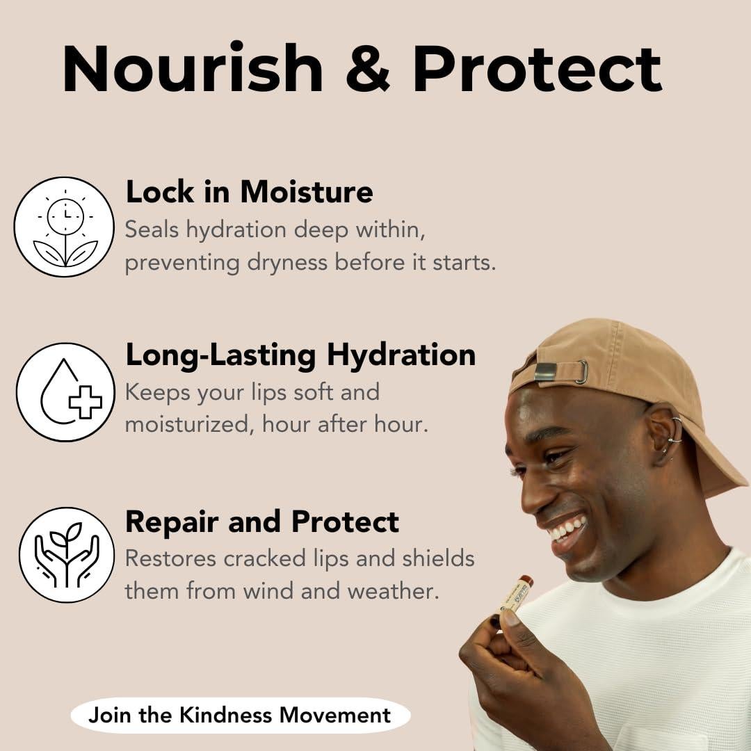 Bálsamo Labial Kind Lips Fresa Orgánico 3-Pack 4.25g