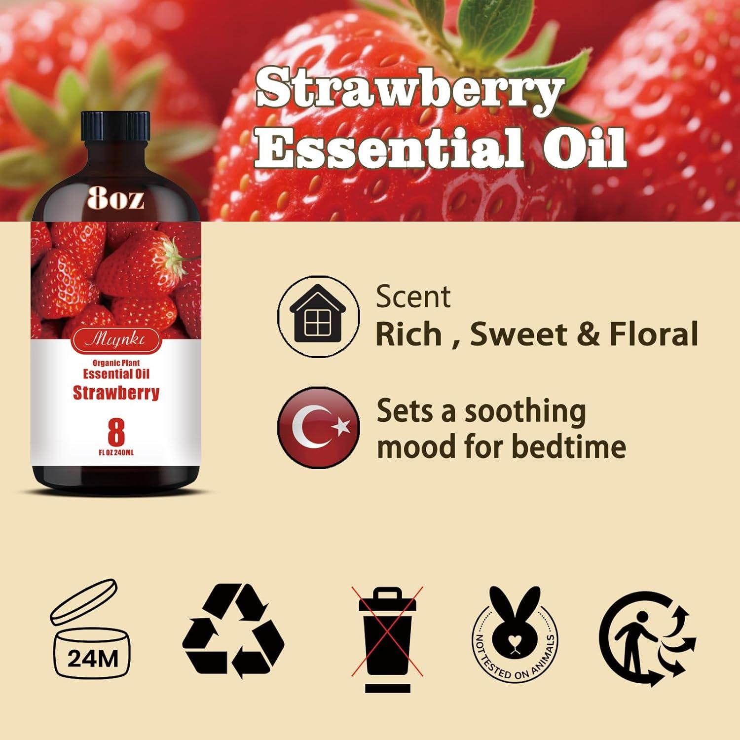 Aceite Esencial de Fresa Mlynkl 250ml - Aroma Natural Puro