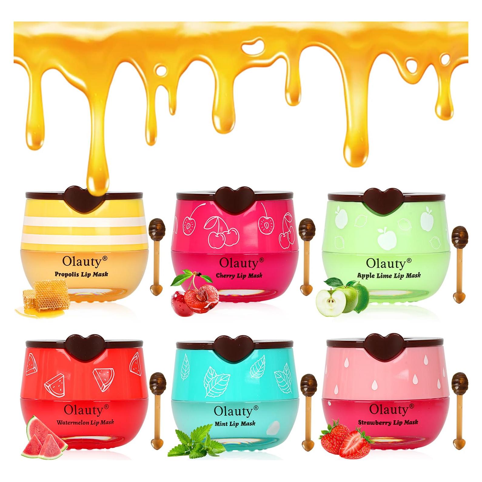 Set de 6 Balsamos Labiales de Abeja Eakroo - Miel y Frutas