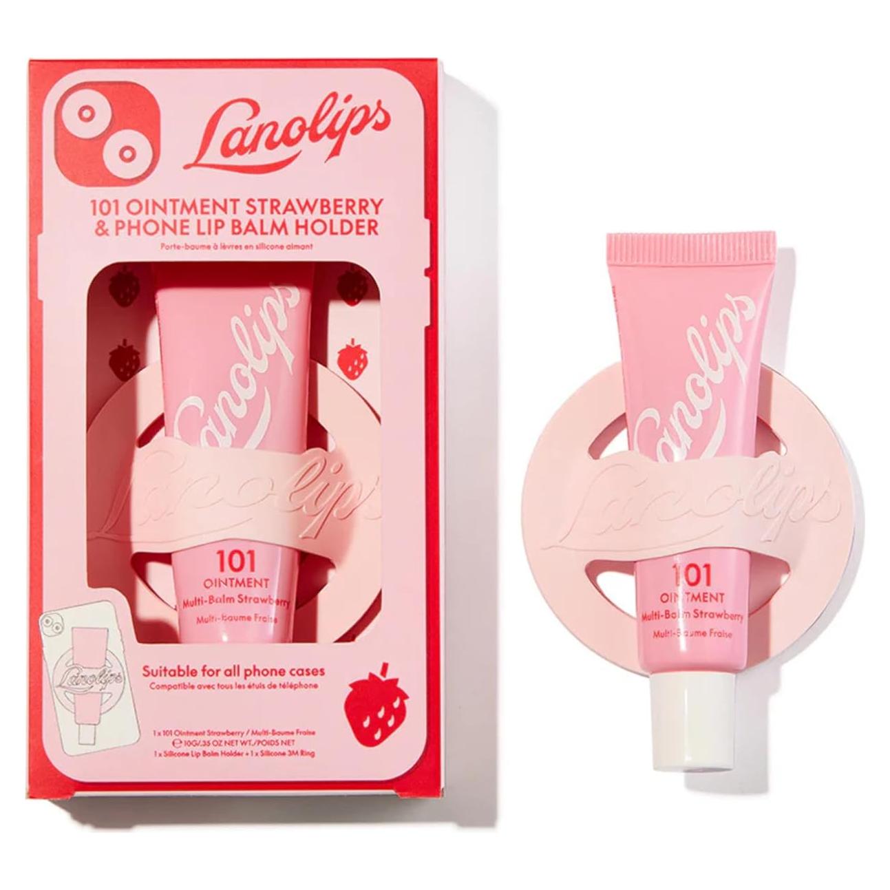 Bálsamo Labial Frutal Lanolips 101 Fresa 9.92g Vitamina E