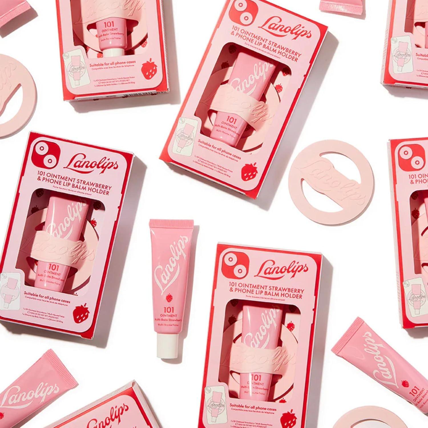 Bálsamo Labial Frutal Lanolips 101 Fresa 9.92g Vitamina E