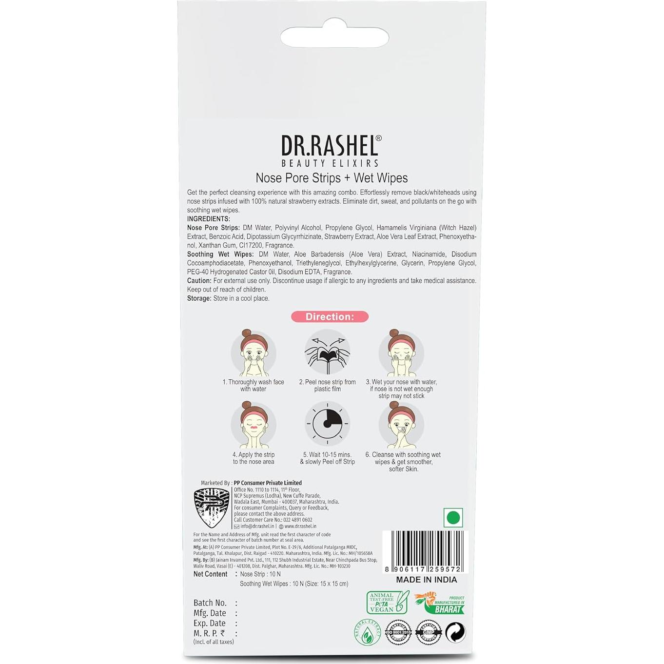 Tiras para la nariz DR.Rashel fresa 20 PCS limpieza profunda