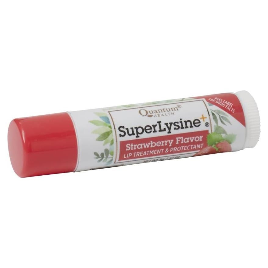 Bálsamo Labial Herbal Quantum Health SuperLysine+ Fresa SPF 21