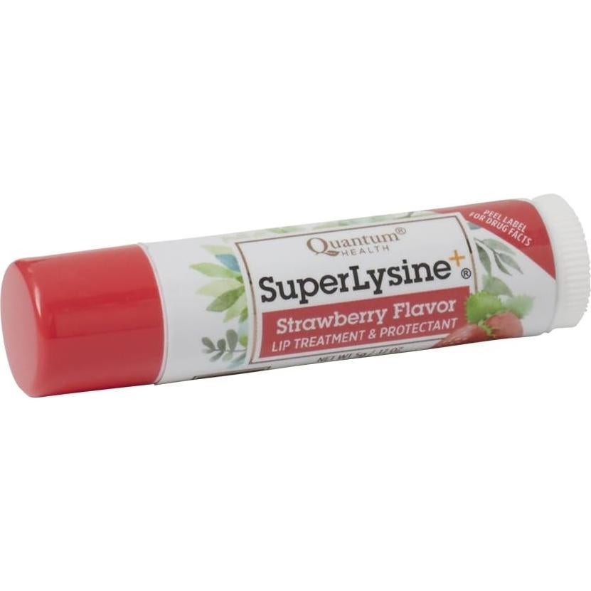 Bálsamo Labial Herbal Quantum Health SuperLysine+ Fresa SPF 21