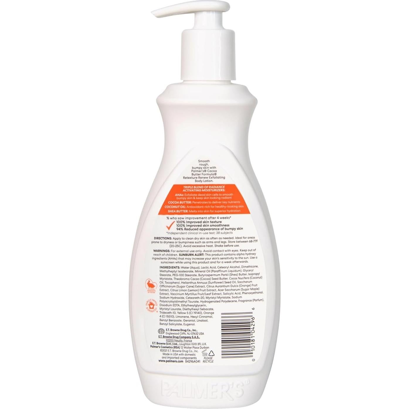 Loción Exfoliante Palmer's Manteca de Cacao 765g Hidratante