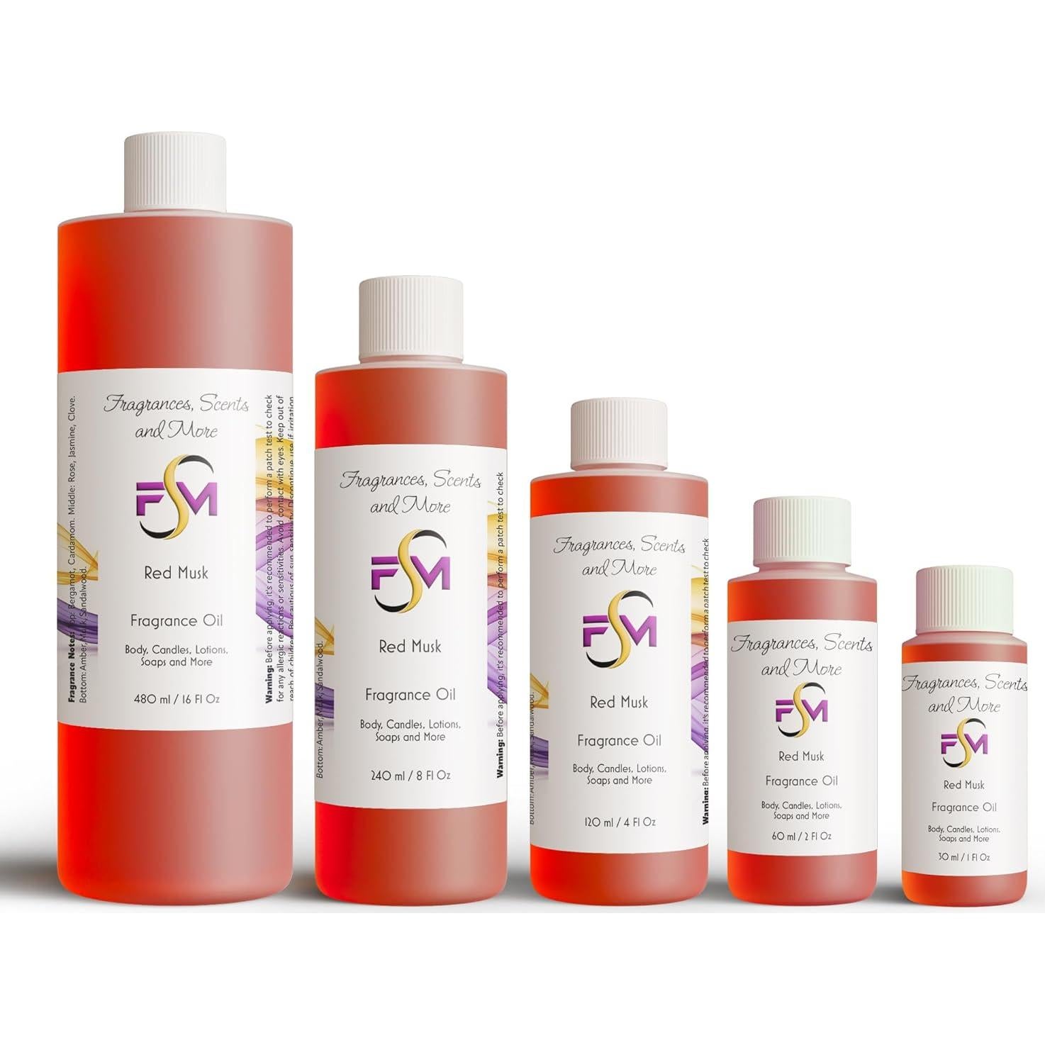 Aceite de Fragancia Musk Rojo 5ml J & TC Fragrances